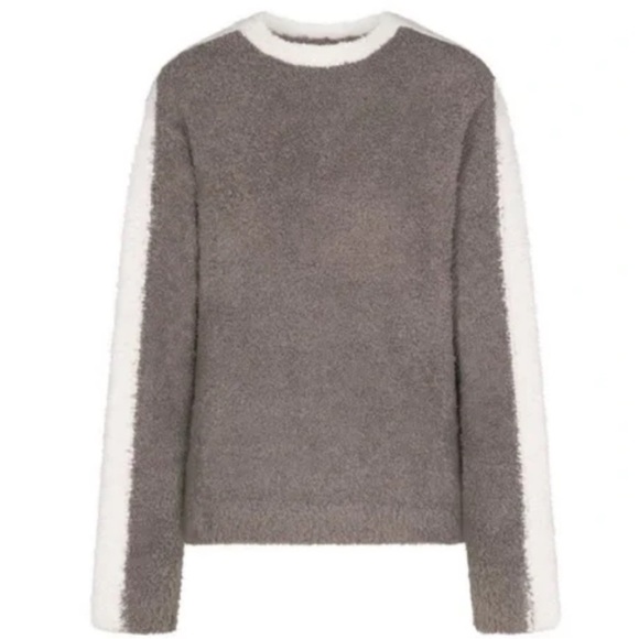 SKIMS COZY UNISEX PULLOVER RARE ! ‘GREY CHALK MULTI’ - Picture 4 of 5